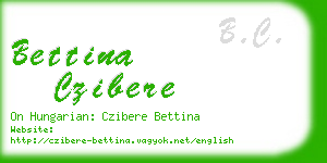 bettina czibere business card
